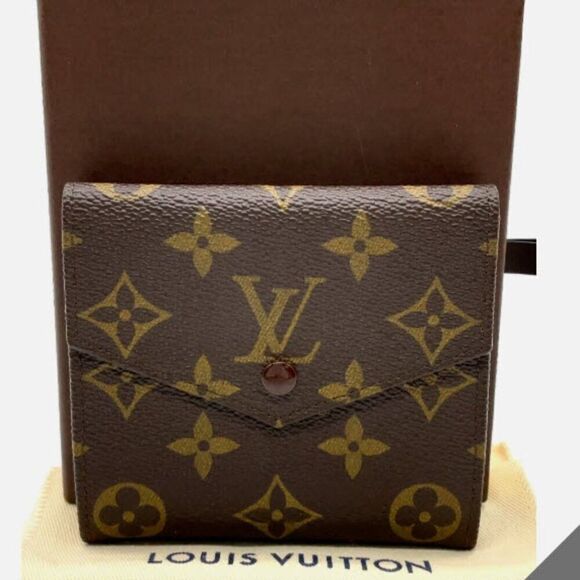 Louis Vuitton Monogram Porte Monnaie Billets M61660 Wallet W/Box V050055 - Picture 1 of 13